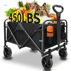 Heavy Duty Foldable Utility Wagon 450 lbs Capacity