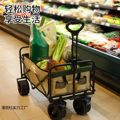 露營 營地車網紅升降推車拖車戶外大野營手拉小車野餐擺地攤