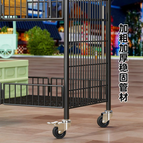 可折疊擺攤小推車夜市地攤冰粉小吃車一秒收攤展示架移動