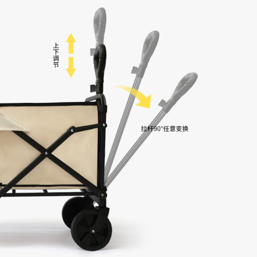 戶外露營車兒童可躺擺攤小推車可攜式可後開折疊拖車休閒營地車
