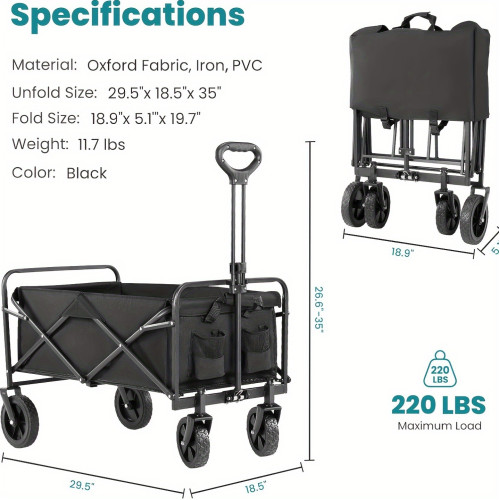 Heavy Duty Folding Cart Heavy Duty Folding Wagon Cart
