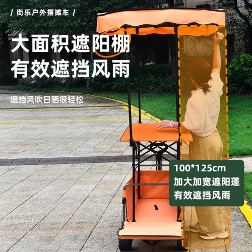 移動擺攤車可升降露營車露營小推車戶外可折疊營地野餐車便捷收納 移動擺攤車可升降露營車露營小推車戶外可折疊營地野餐車便捷收納