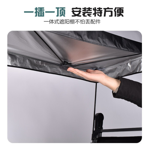 露營車遮陽棚配件防雨罩雨棚戶外露營推車桌板頂棚收納袋遮陽篷