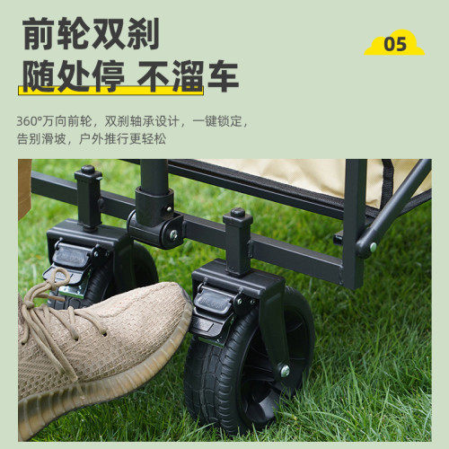 折疊戶外營地車快遞車露營車小推車折疊擺攤小推車可攜式擺攤車拉車