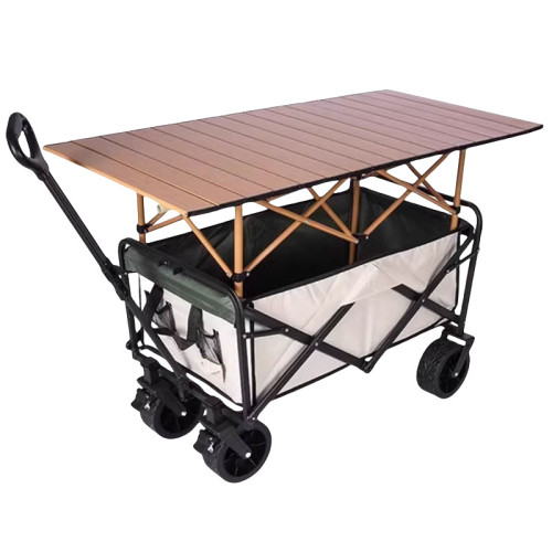 夜市擺攤車拉貨買菜超市快遞小推車戶外露營野餐可折疊可攜式小拖車