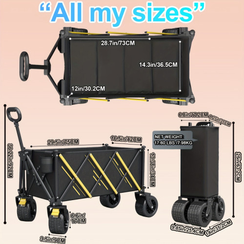 M 51491 Aluminum Pole Camping Cart 鋁合金立柱露營車新