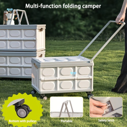 1PC Deluxe Folding Portable Trolley with 4 Universal,