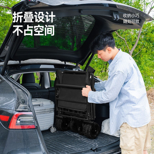露營車戶外可折疊推車超大營地車野餐車擺攤小推車拖車野營手拉桿