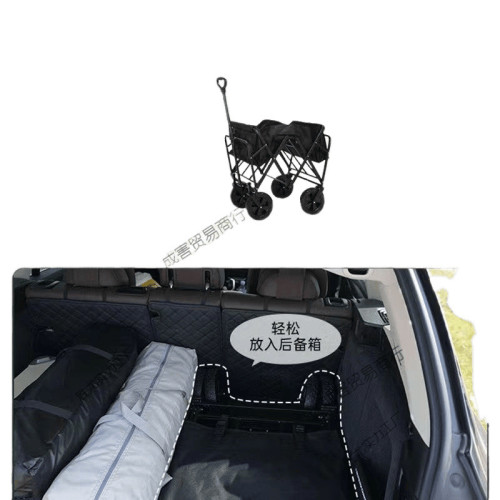 升降露營推車營地拖車戶外可折疊野營手拉車野餐車擺攤小推車
