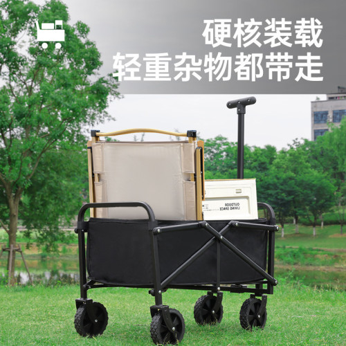 戶外露營小推車折疊款擺攤推車兒童可躺可攜式手拉桿推車野營車