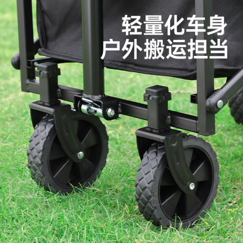 戶外露營小推車折疊款擺攤推車兒童可躺可攜式手拉桿推車野營車
