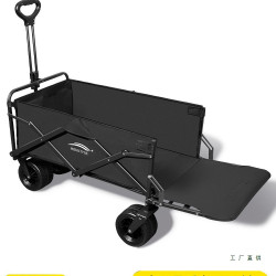 露營車拖鬥推車戶外旅行營地車後開門手推車野餐拉快遞折疊小拖車