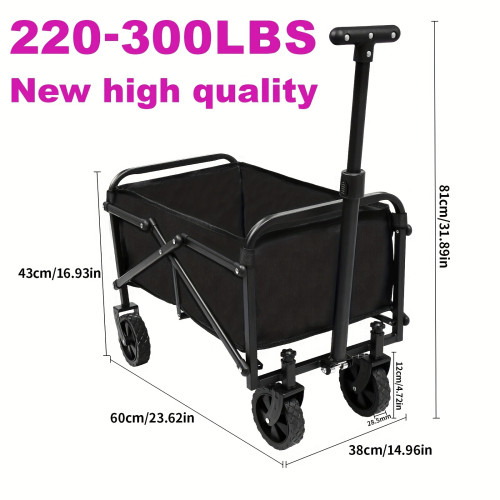 Easter GiFTs 150 680Lbs Collapsible Foldable Wagon Cart