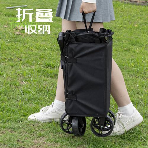 聚攏款露營車戶外折疊營地推車擺攤購物小拉車兒童可躺野營車釣魚