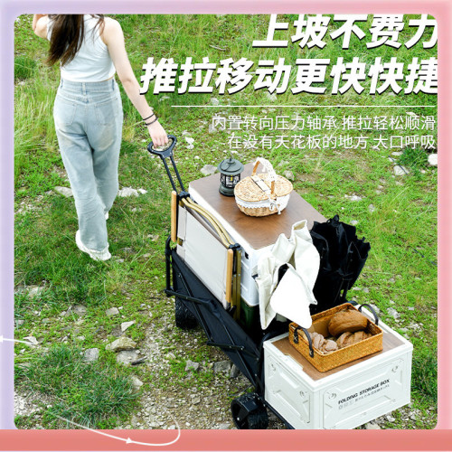 ➺大容量戶外露營小推車擺攤折疊小推車戶外擺攤車折疊車快遞車拉