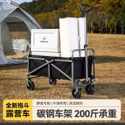 露營車兒童可躺戶外營地車夜市擺攤野營折疊小推車可攜式