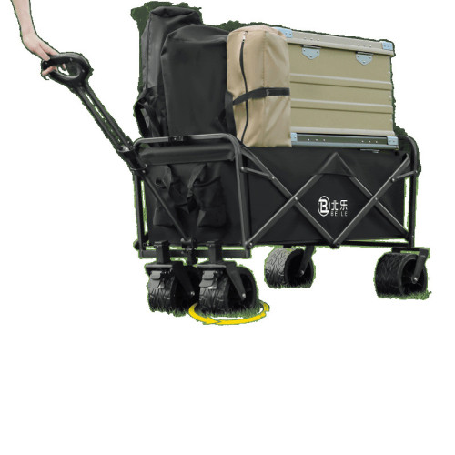 戶外露營車推車營地拖車可折疊擺攤小推車手拉旅行野營野餐手推車