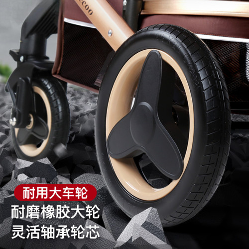 嬰兒推車可坐可躺輕便雙向高景觀折疊避震新生兒寶寶手推車