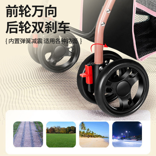 嬰兒手推車可坐可躺一鍵折疊高景觀減震雙向推行新生兒外出嬰兒車