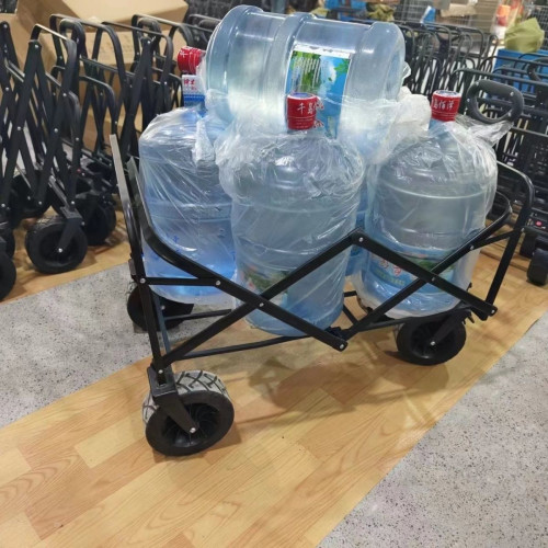 擺攤露營推車營地拖車戶外可折疊野營手拉車野餐車擺攤小推車