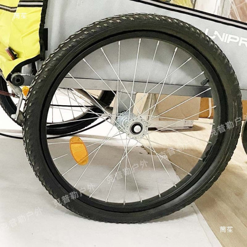 自行車拖掛連接器拖車牽引頭連接桿拖車鉤拖車輪子雨罩配件後掛式