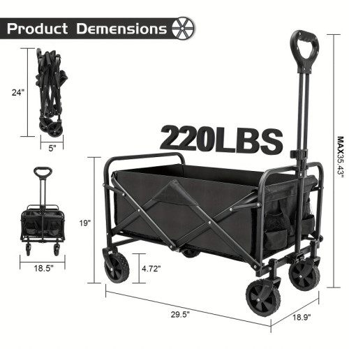 D 66546 Multi-function Camping Cart 多功能露營推車新款速