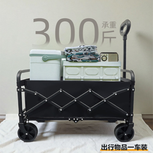 家用購物小推車露營車拉貨推車夜市賣花拉桿車超強承重力一車拉完