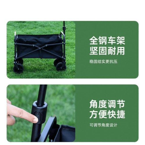 家用購物小推車露營車拉貨推車夜市賣花拉桿車超強承重力一車拉完