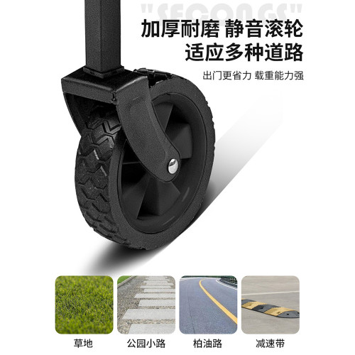 戶外露營小推車野外買菜小野營越野可折疊聚攏型營地車寬輪可攜式