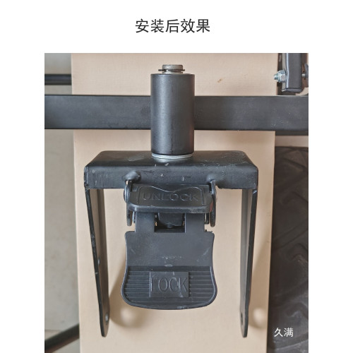 露營車配件萬向輪卡野營小推車輪架子鐵架子19x7cm輪子可用能用