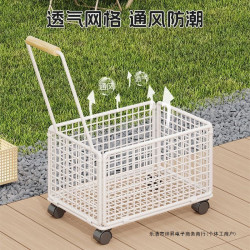 戶外露營推車擺攤小推車可折疊野餐營地車大越野小拉車一一