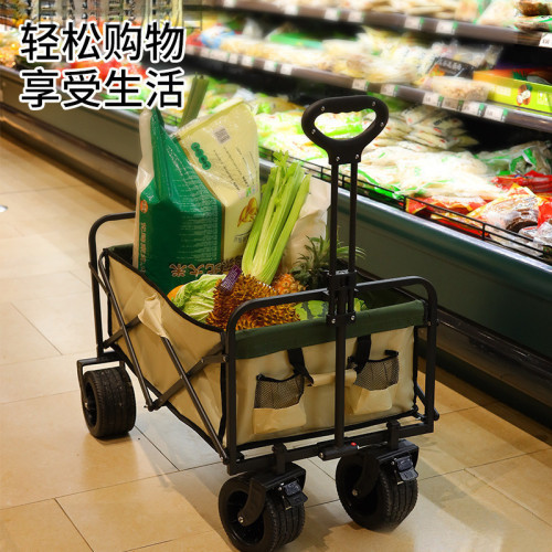 露營 營地車網紅升降推車拖車戶外大野營手拉小車野餐擺地攤