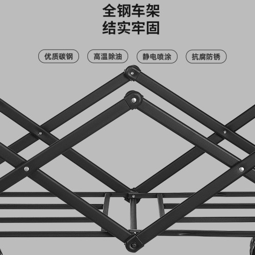 新款可折疊可攜式露營推車拉桿小拉車營地車桌板野外戶外手推野餐車