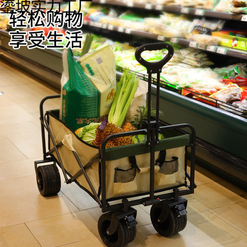 露營 營地車網紅升降推車拖車戶外大野營手拉小車野餐擺地攤