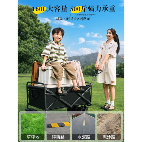 網紅露營車擺攤小推車折疊戶外必備用品野餐超大號2025新款遮陽棚
