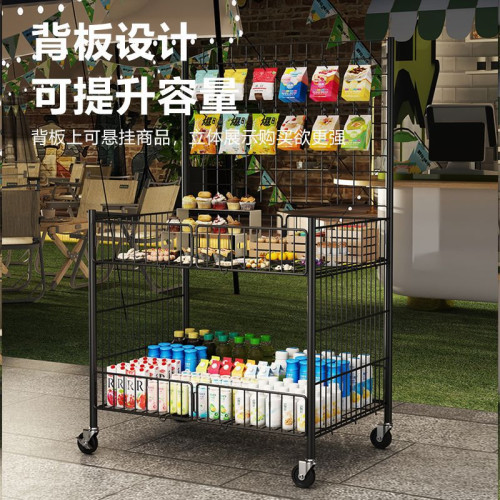 加粗方琯擺攤小推車可折疊冰粉甜品花車貨架壽司夜市移動出攤
