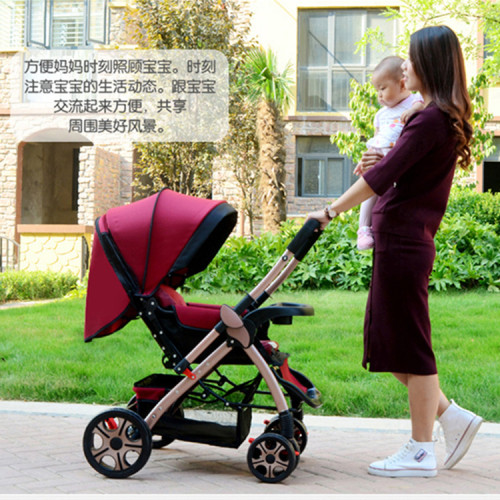 嬰兒推車小孩車可躺可坐嬰兒車輕便折疊兒童推車