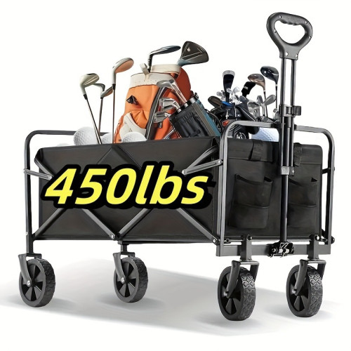 2026新款680磅重型折疊式四輪推車（帶大尺寸全景圖