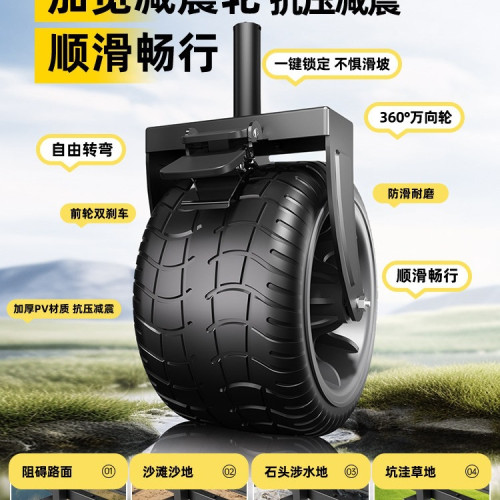 露營車戶外可折疊野餐手推車兒童可躺野營拖車擺攤旅行營地車
