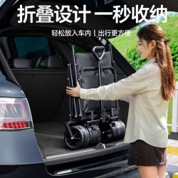 戶外推車露營可折疊可攜式營地車大號擺攤野餐手拉車小推車旅行車