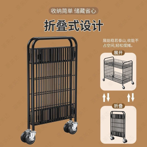 戶外折疊擺攤小推車可折疊夜市地攤手推移動貨架可攜式小吃出攤