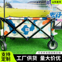 戶外露營小推車拉貨擺攤快遞折疊拖車兒童掛水專車容量大野營拉車