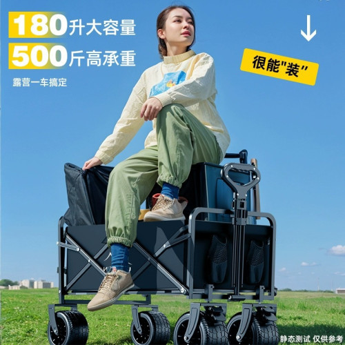 露營車手推車營地拖車戶外可折疊兒童可躺野營小拉車野餐車