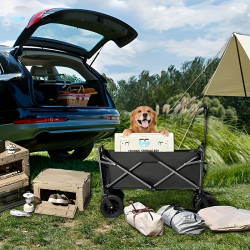 Camping Cart Camp Trailer Outdoor Folding OverSIZEd Camping