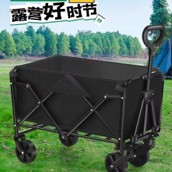 2025新露營推車可折疊野餐手推車戶外收納小拖車露營收納箱小拉車