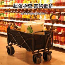 戶外露營車擺攤神器購物推車野餐手推車可折疊輕可攜式露營車擺攤拉