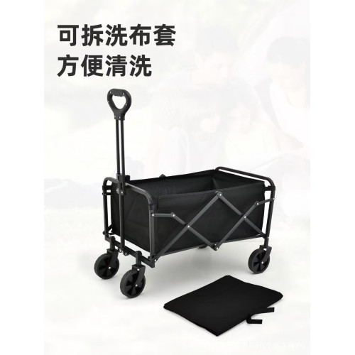 露營車端午戶外可折疊推車拖車野營手拉桿擺攤小推車