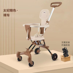 霤娃嬰兒輕便可折疊兒童手推車雙向寶寶推車外出遛娃一鍵折疊