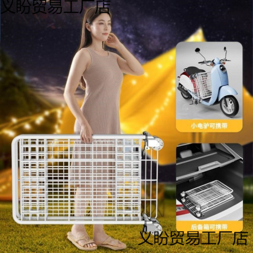 Tuy可折疊擺攤萬能小推車夜市地攤冰粉小吃車可移動壽司烤腸