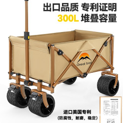 戶外露營推車可折疊野營拖車快遞小推車桌板擺攤野餐營地車